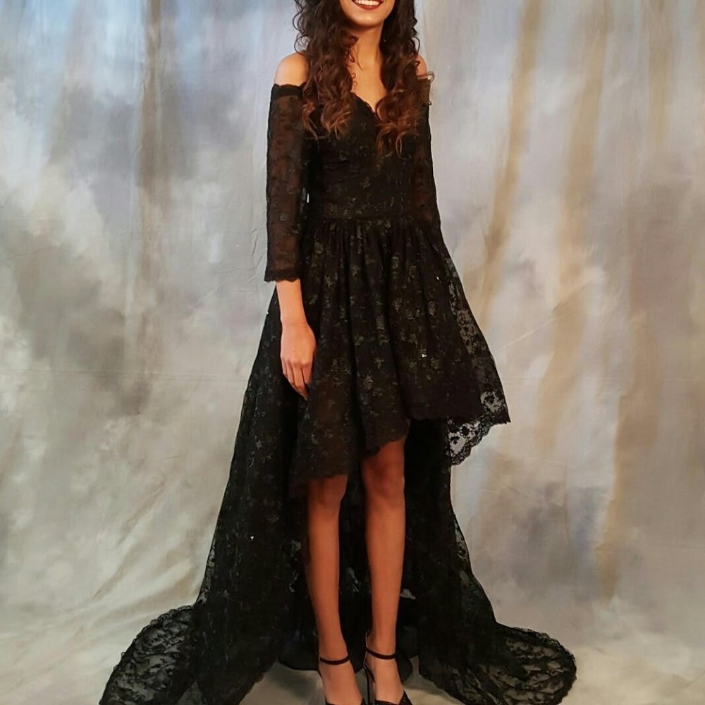 Black lace Prom/Quince/Homecoming/Sweet 16 dress